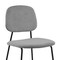 Armen Living Lucy Gray Velvet and Metal Dining Room Chairs, PK2 LCLCSIBLGR - alternate 5